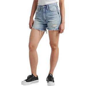 BDG Women High Waisted Distressed Denim Shorts Size 28